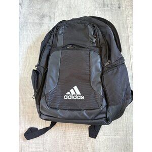 Adidas Black Backpack With Multiple Compartments & Padded Straps